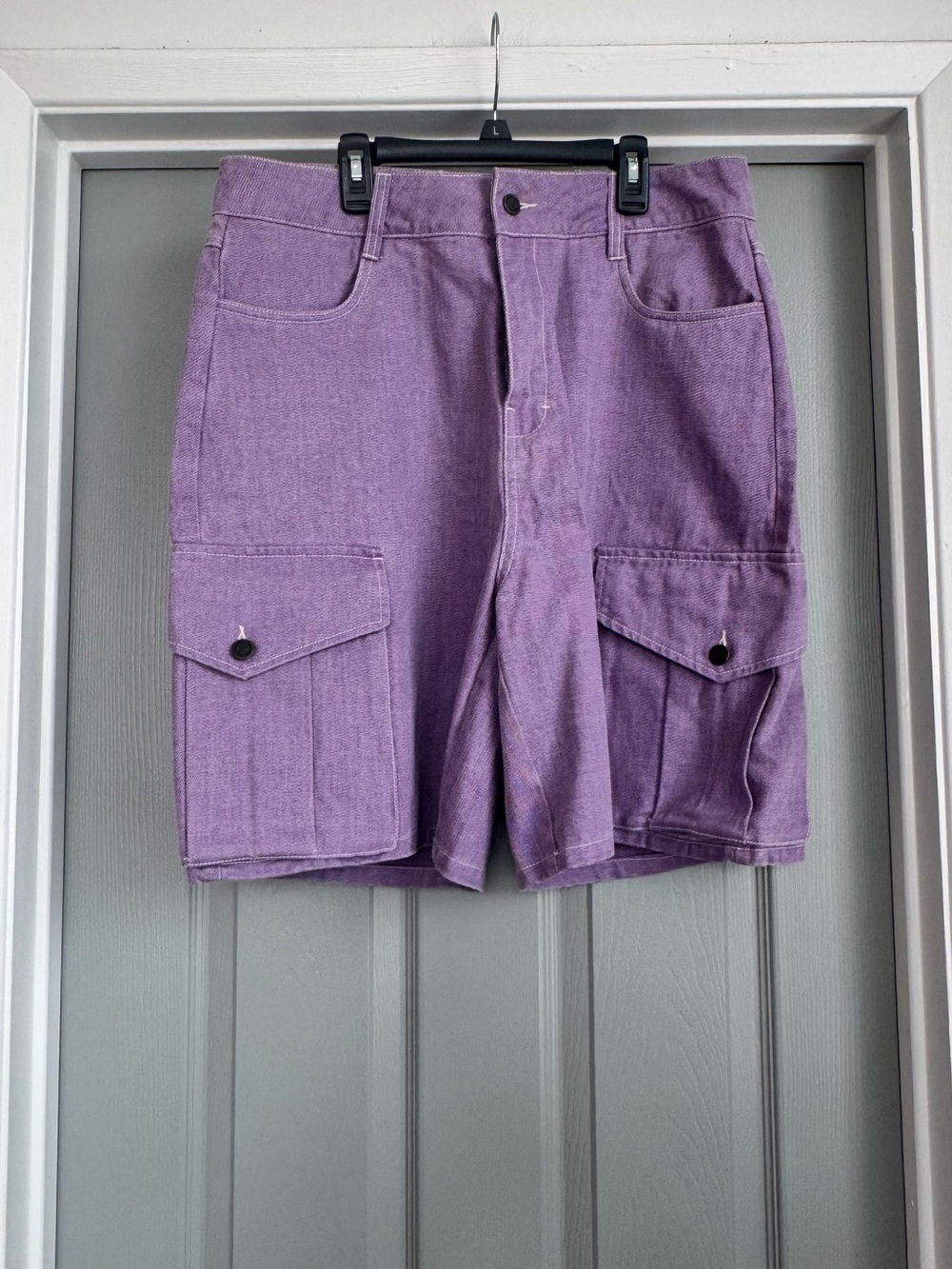 Honor The Gift Purple Cargo Shorts - Women's Casual Utility Style